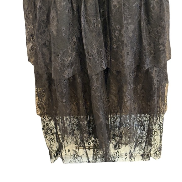 Lulu's NWT High Low Dress Tiered Black Dress Size Medium - Picture 10 of 13